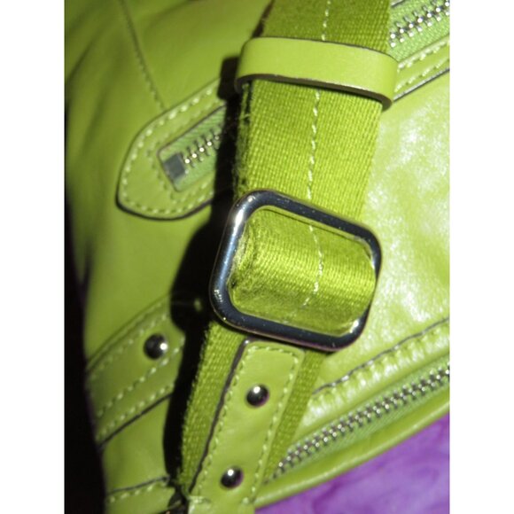 Coach 2013 Legacy Avocado Green Leather Messenger Crossbody handbag Swing pack - Picture 9 of 14